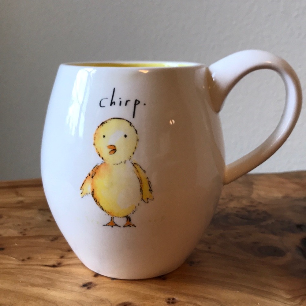 Rae Dunn Vintage M Stamp Chirp Mug